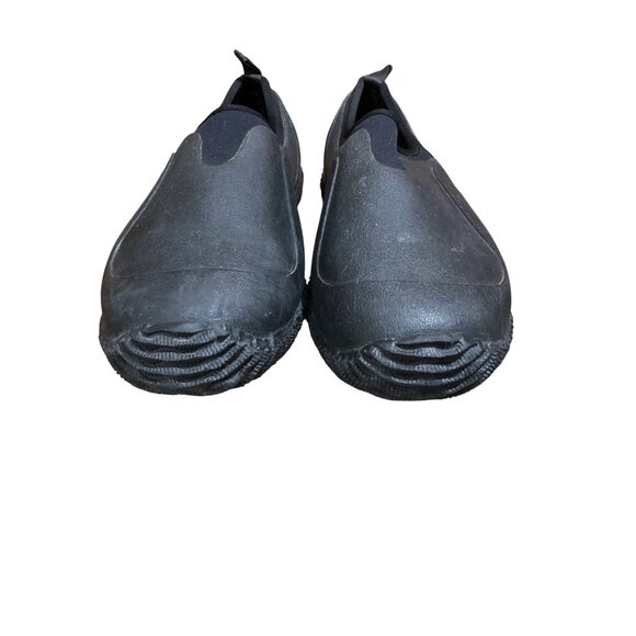 Sloggers Mens 11 Black Waterproof Slip-On Garden Rain Shoes Comfort - Picture 3 of 12